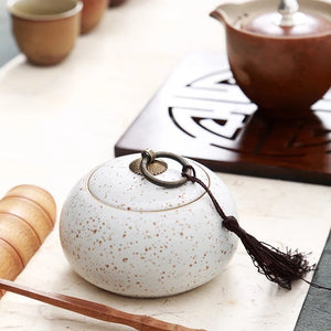 Open image in slideshow, Unique Tea Pot Elegant Ceramic Storage Pot  - Relaxation Studio
