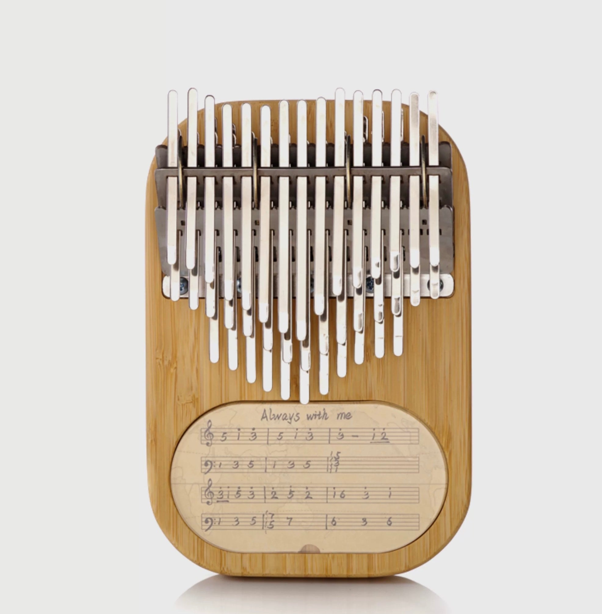 Kalimba Treelf TF-21C Acrilico Trasparente | 21 Tasti Metallici | Con Custodia E Accordatore | Regalo Musicale - Foto 4