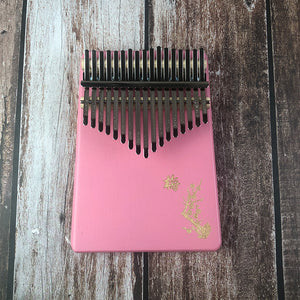 Open image in slideshow, 17 Key Pine Wood Kalimba Featuring Traditional Art - Relaxation Studio
