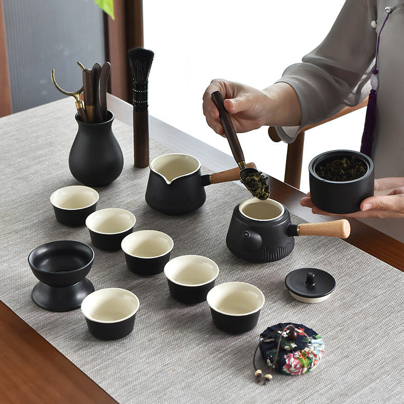 Gift Tea Set 18pcs Tea Ceremony Tools with Wood Package