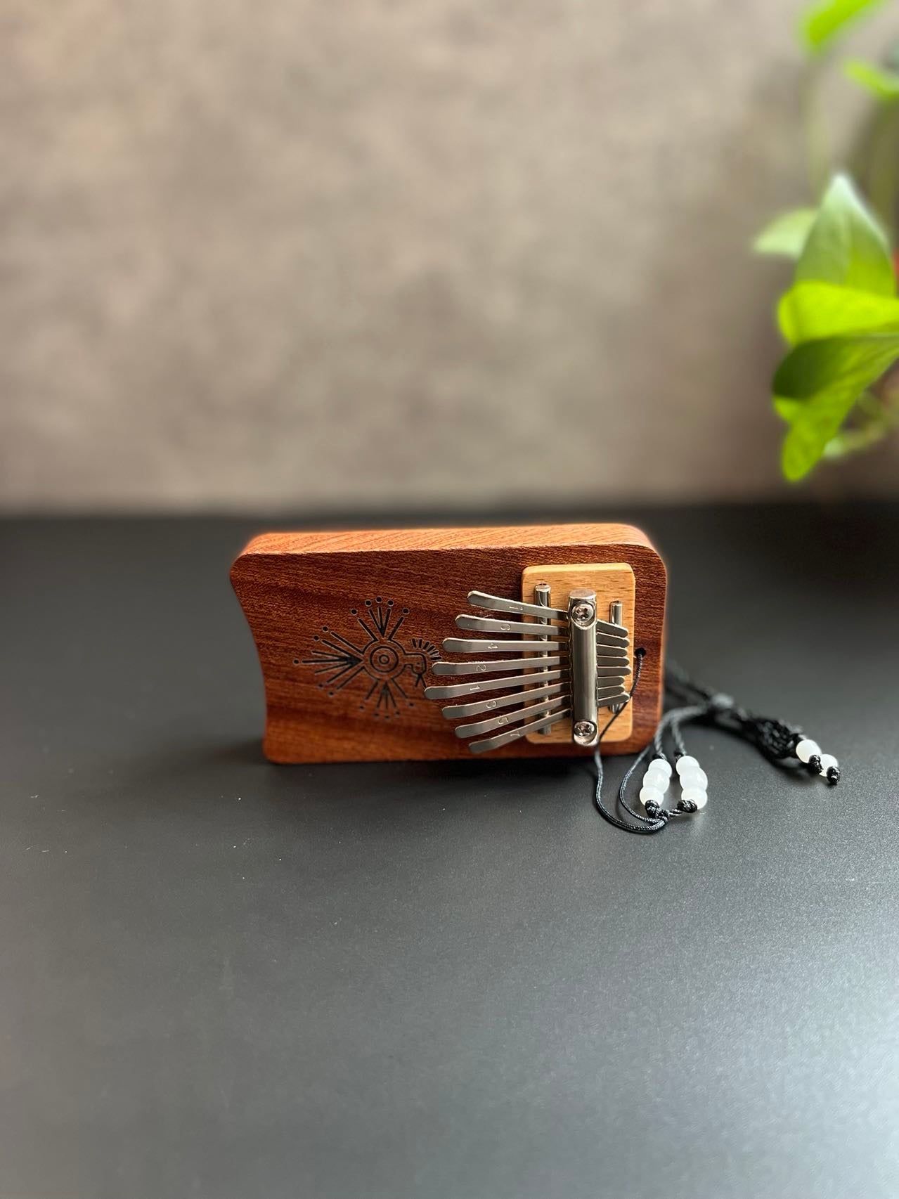 8 Note Mini Kalimba with Unique Bird Print Design