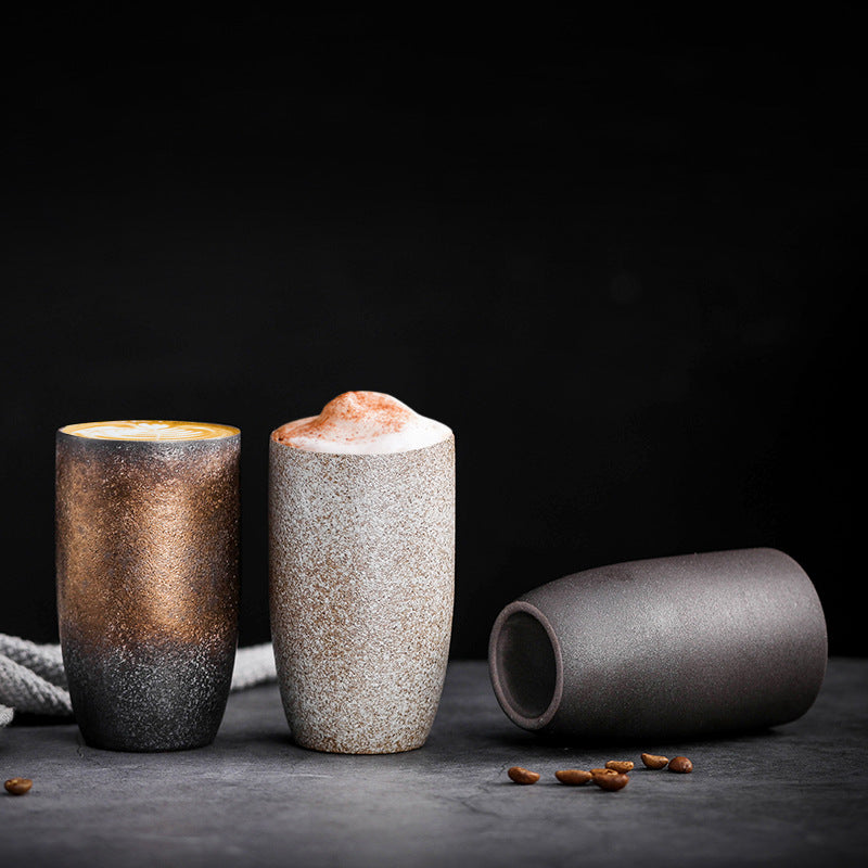 Creative and Vintage Cup Ceramic 2 in 1 Mug with Filters - Relaxation Studio
