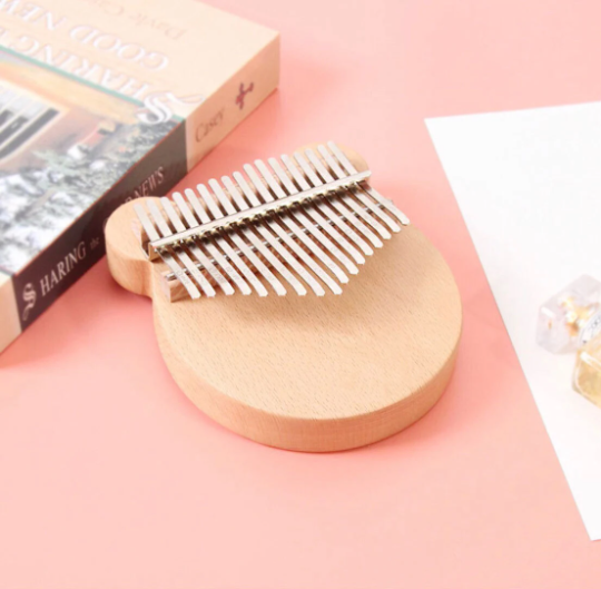 Wood cute kalimba bear thumb piano