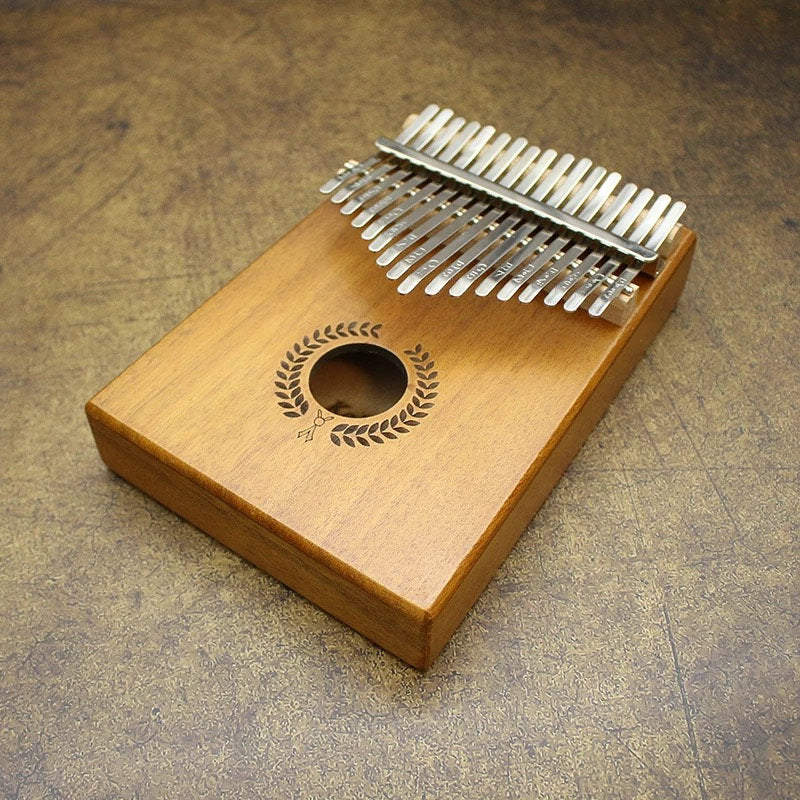 Elegant Folk Instruments 17 Key Okumen Wood Kalimbas  - Relaxation Studio