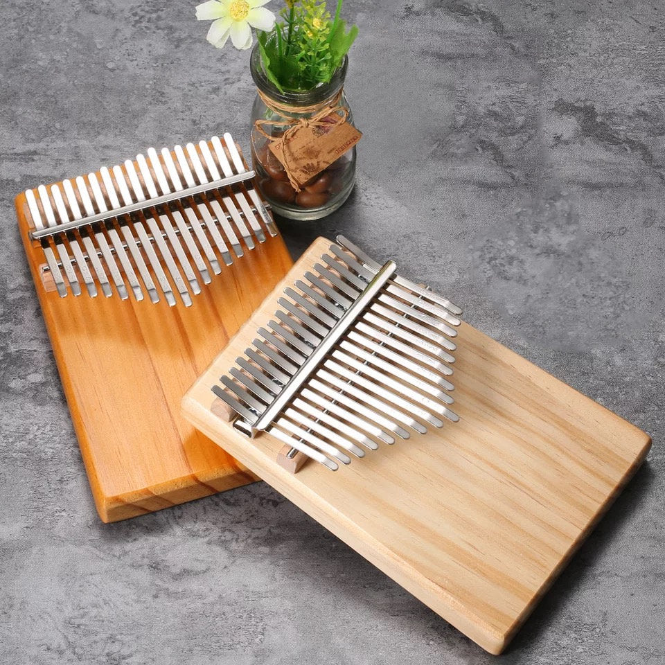 Customized Gift 17 Key Kalimba Pine Wood Thumb Piano - Relaxation Studio