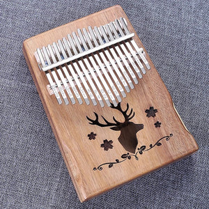 Open image in slideshow, 17 Key Acacia Wood Kalimba Thumb Piano - Relaxation Studio
