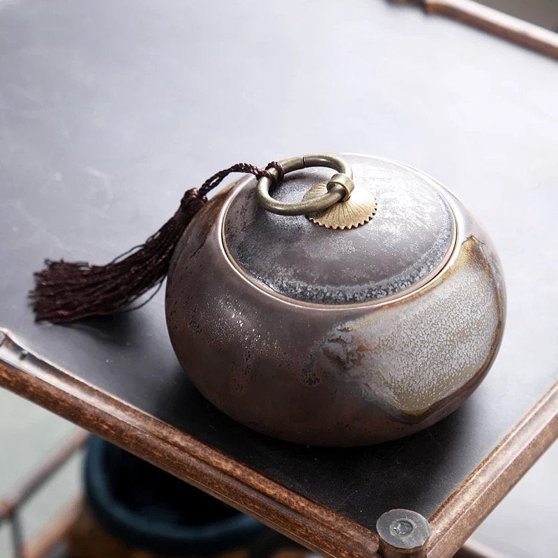 Unique Tea Pot Elegant Ceramic Storage Pot  - Relaxation Studio